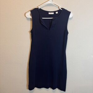New York & Company Navy Blue Sleeveless‎ Dress - Casual Work - XS